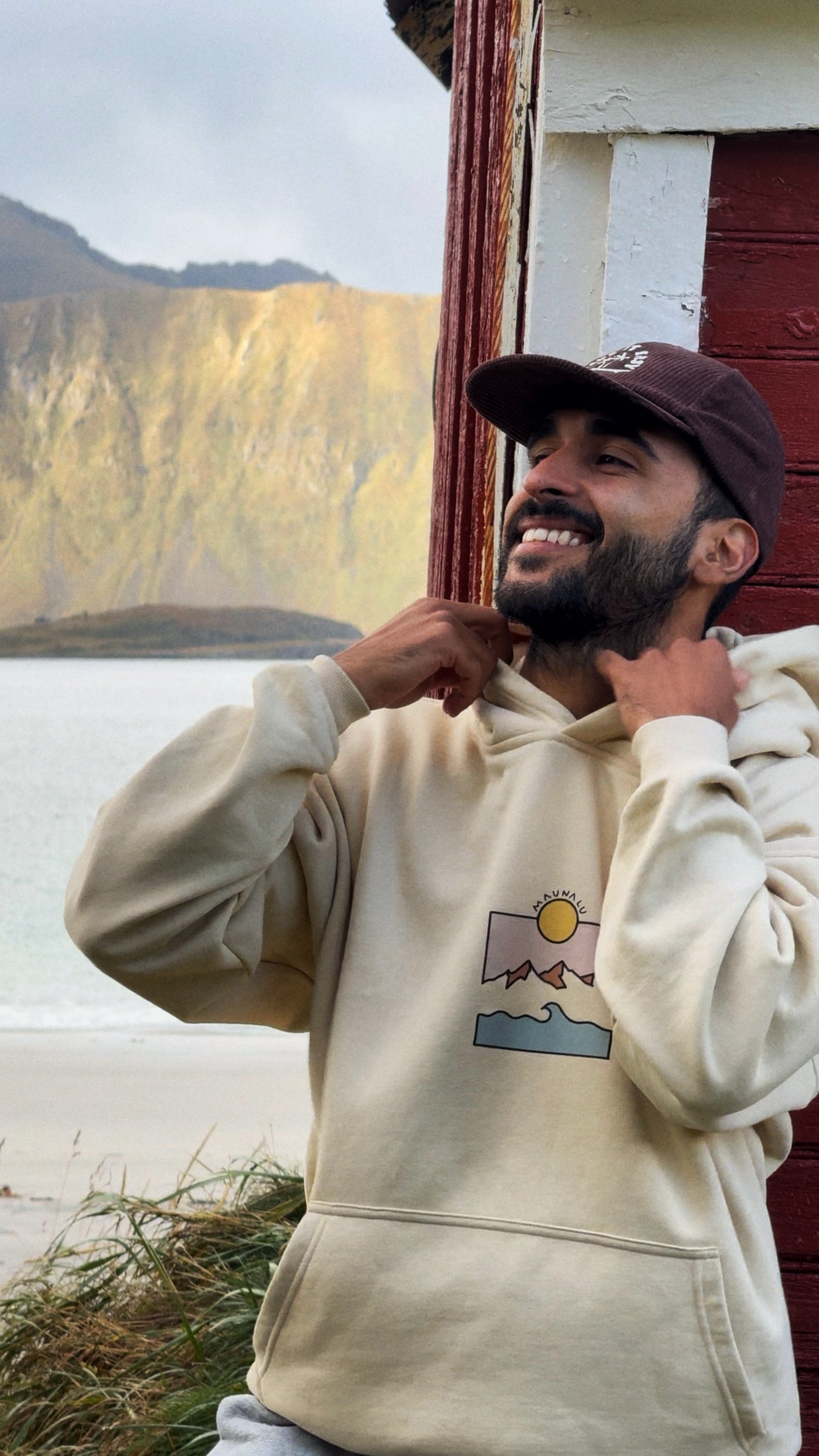 SUDADERA MAUNALU BEIGE