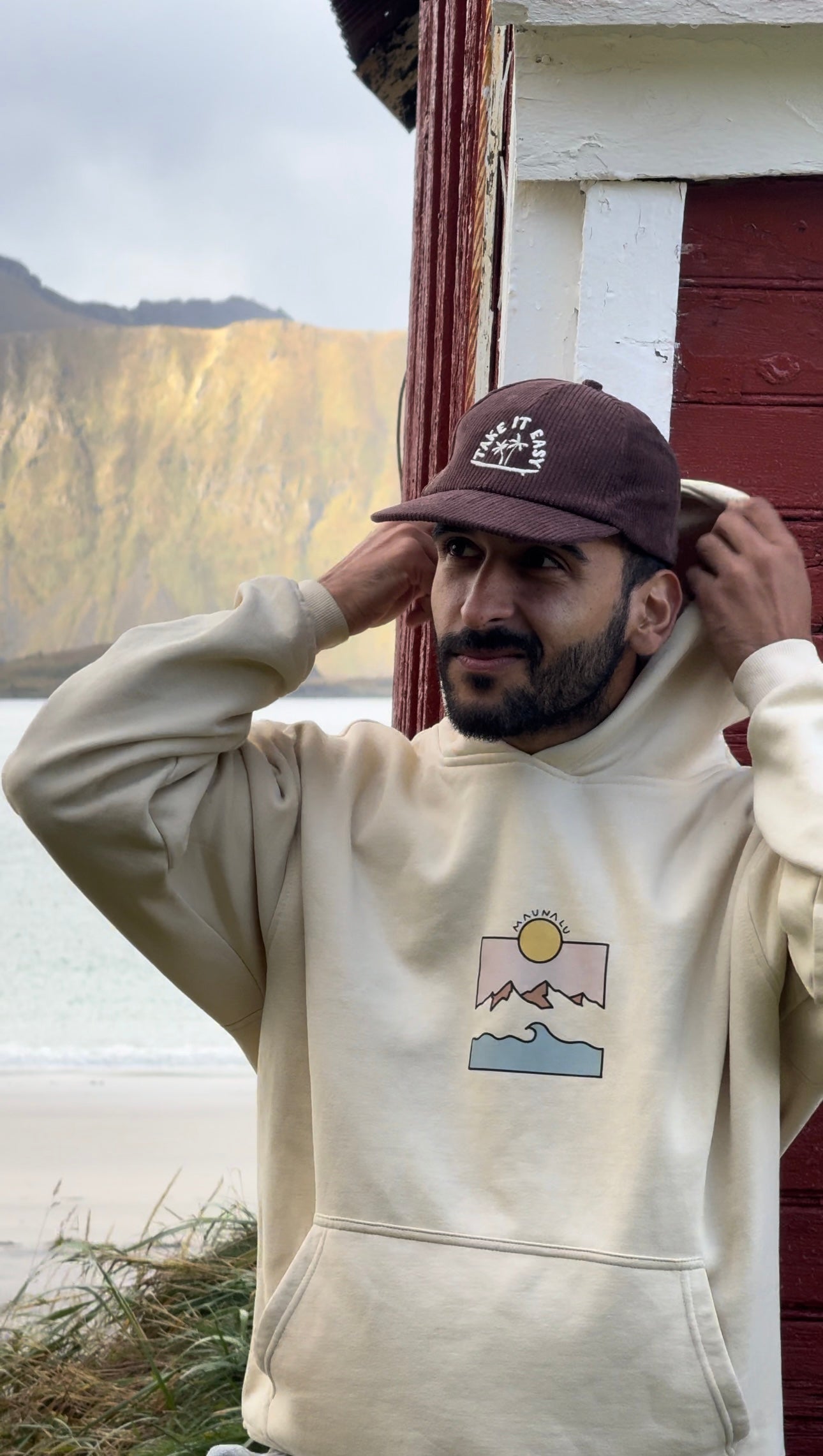 SUDADERA MAUNALU BEIGE