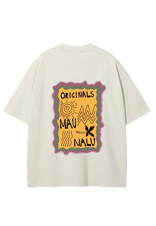 CAMISETA MAUNALU ORIGINALS BEIGE